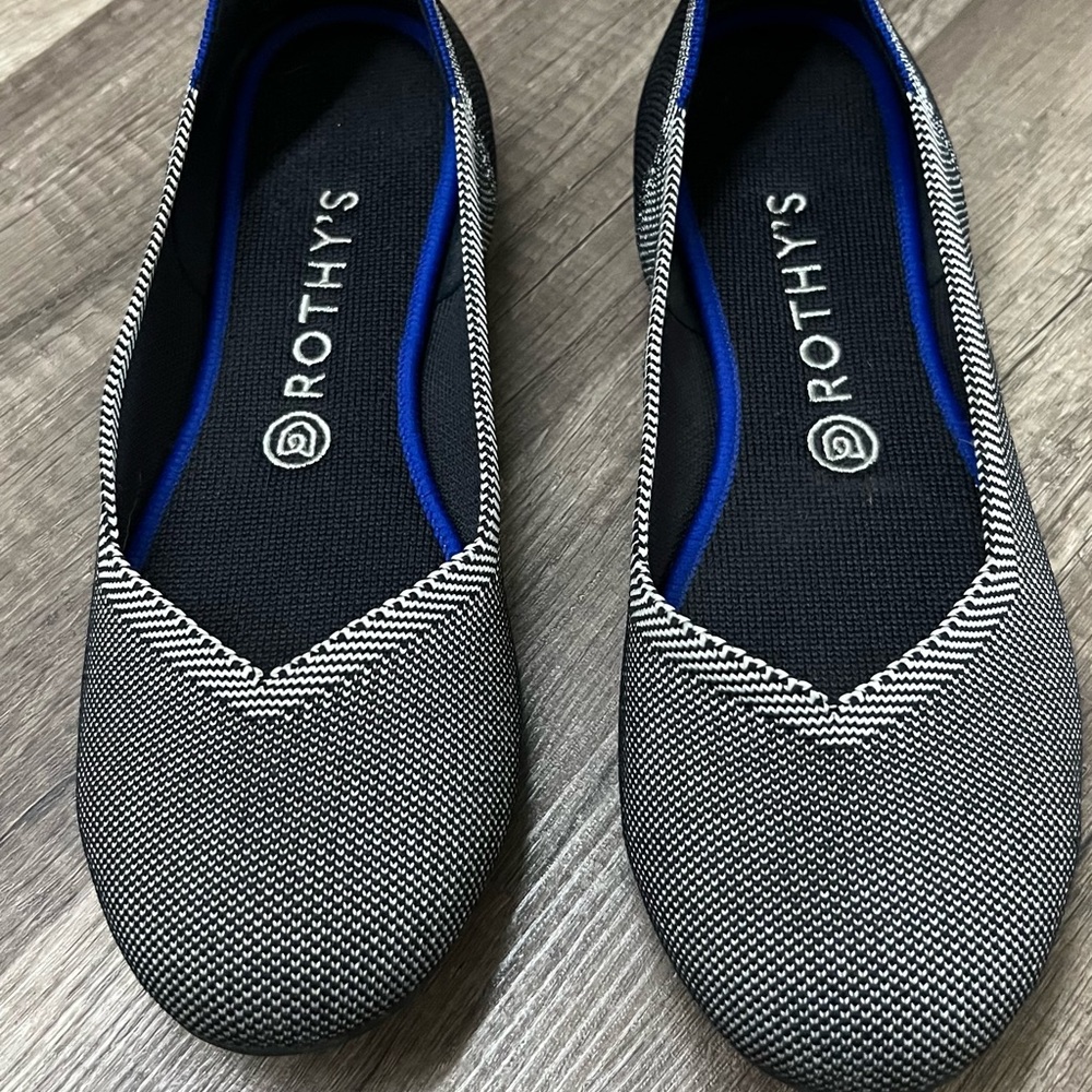 Rothys gray Birdseye - size 10-